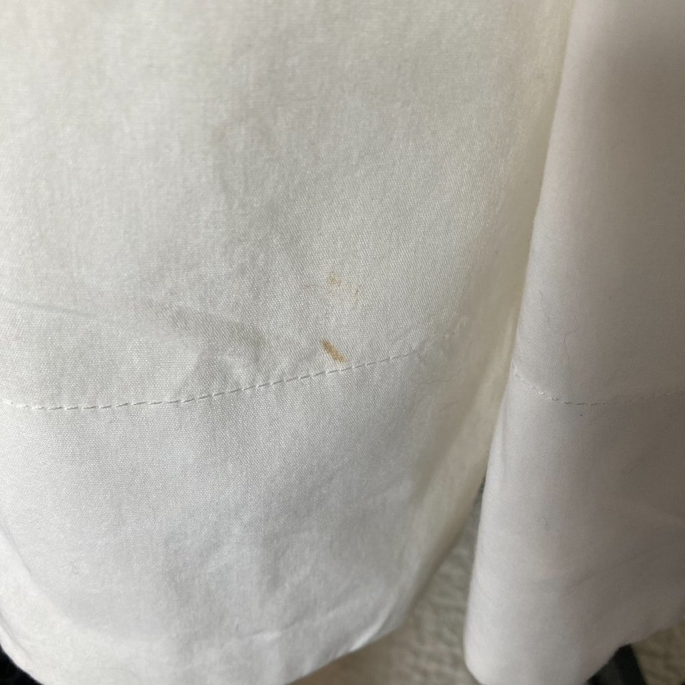 Banana Republic White Sleeveless Button Front A-Line Dress sz 0 - Picture 5 of 14